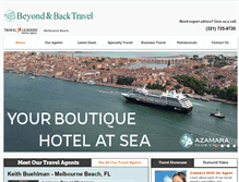 Tablet Screenshot of beyondandback.com